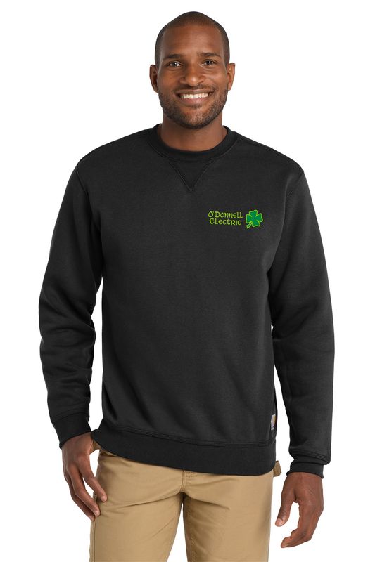 Carhartt Midweight Crewneck Sweatshirt (Embroidered)- Black, Navy, Light Grey