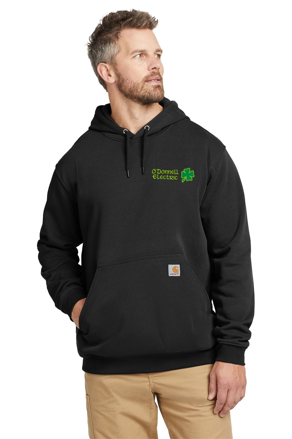 Carhartt Midweight Hooded Sweatshirt (Embroidered)- Black, Heather Grey, Navy, Brite Orange