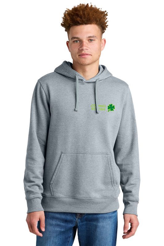 The North Face Sleeve Logo Pullover Hoodie (Embroidered)- Light Grey Heather, Navy Heather, Black Heather