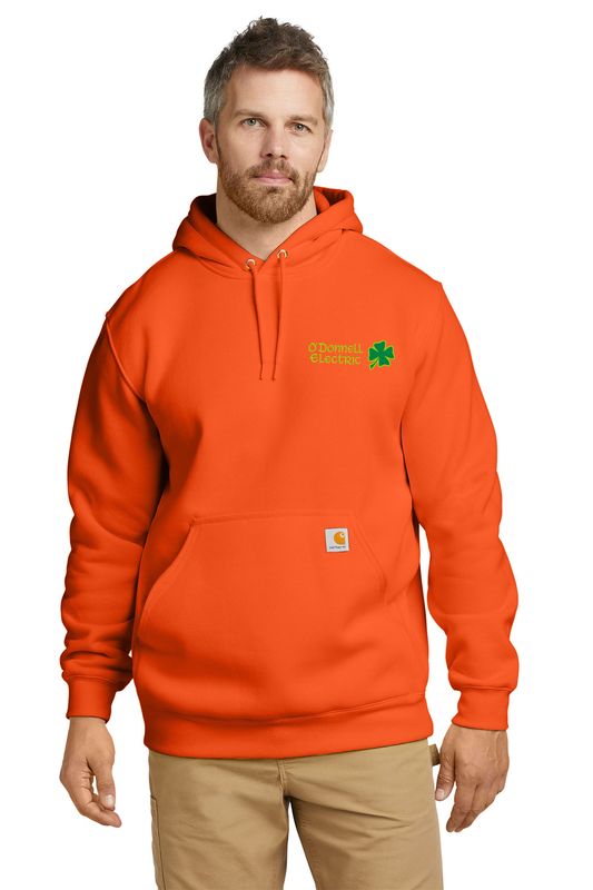 Carhartt Midweight Hooded Sweatshirt (Embroidered)- Black, Heather Grey, Navy, Brite Orange