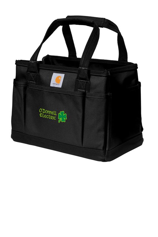 Carhartt Utility Tote (Embroidered)- Black, Carhartt Brown