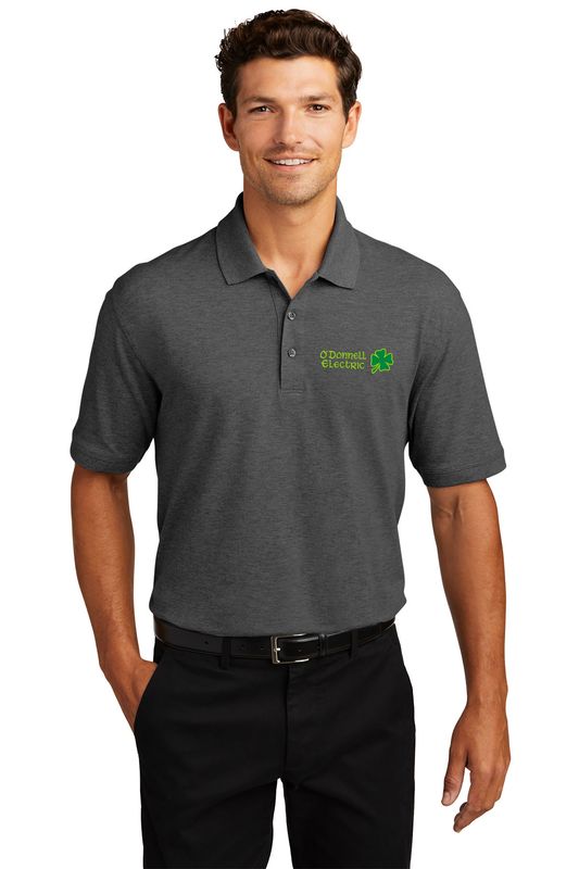 Port Authority EZ Cotton Polo (Embroidered)- Black, Navy, Sterling Grey, Red