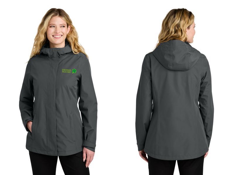 Port Authority Women’s C-FREE Rain Jacket (Embroidered)- Black, Red, Grey, Navy