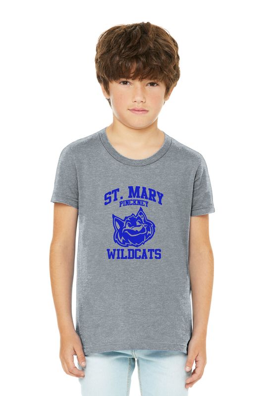 Youth Bella & Canvas Short Sleeve Tee -Navy, Royal, Grey, White
