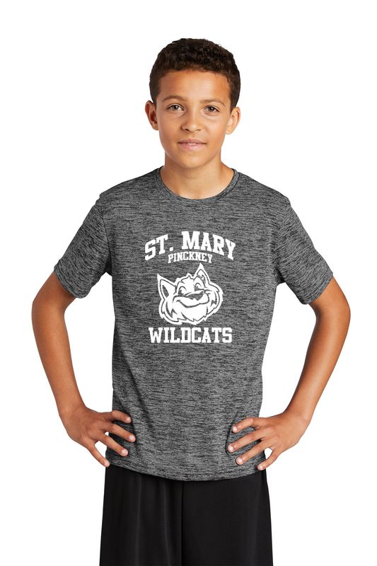 Youth Electric Heather Tee-Navy or Grey