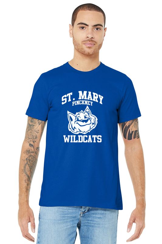 Adult Bella & Canvas Short Sleeve Tee- Navy, Royal, White, Athletic Heather