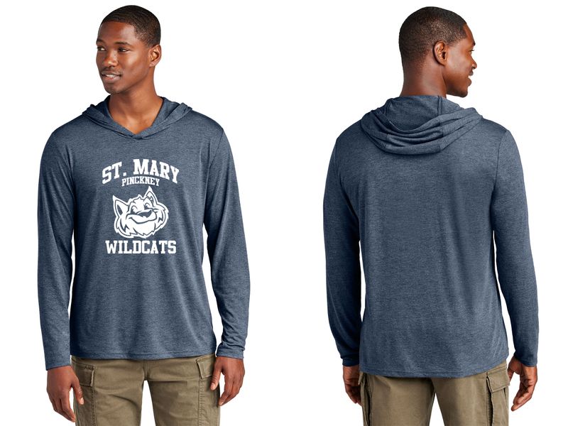 Adult Lightweight Long Sleeve Hoodie - Grey Frost, Navy Frost, White