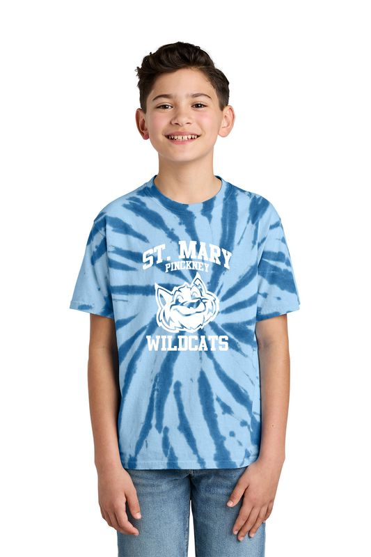 Youth Tie-Dye Tee- Royal