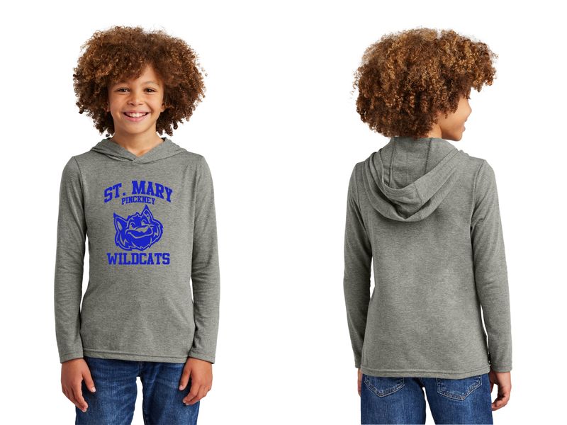 Youth Lightweight Long Sleeve Hoodie - Grey Frost, Navy Frost, White