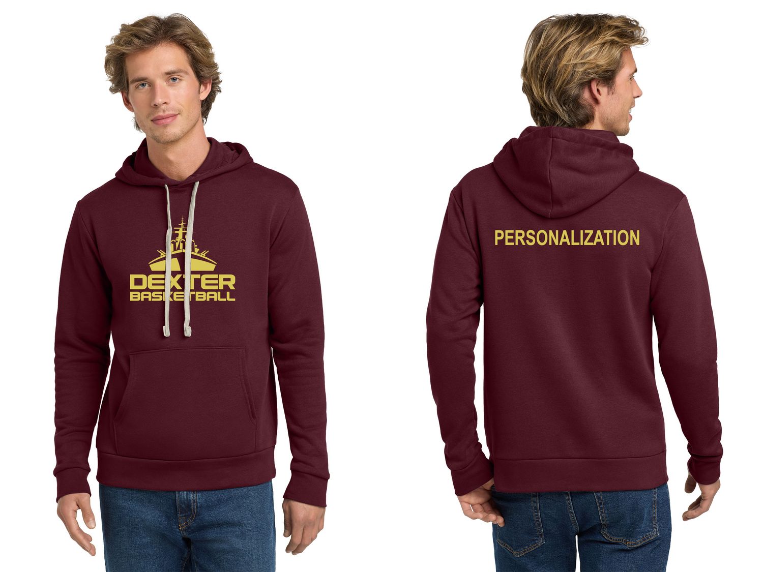 Unisex Santa Cruz Pullover Hoodie - Maroon