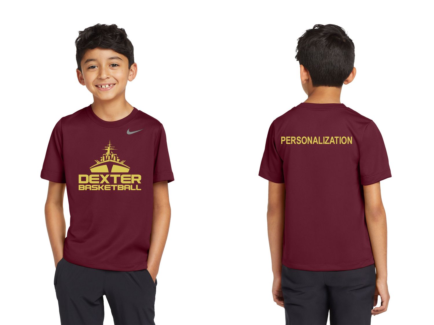 Nike Youth Team Short Sleeve T-Shirt- Maroon