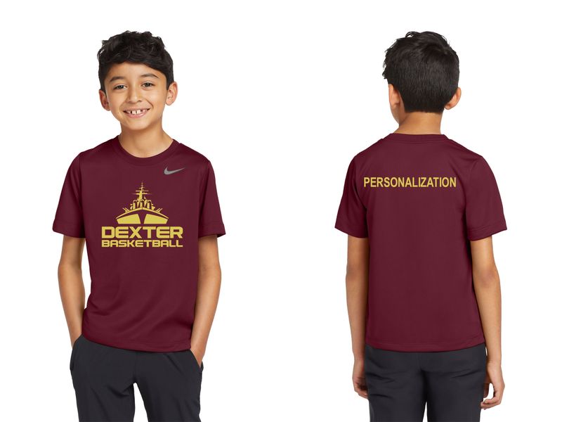 Nike Youth Team Short Sleeve T-Shirt- Maroon