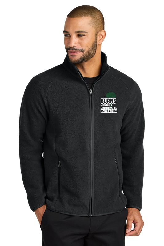 Port Authority Raglan Fleece (Embroidered)- Black, Dark Green