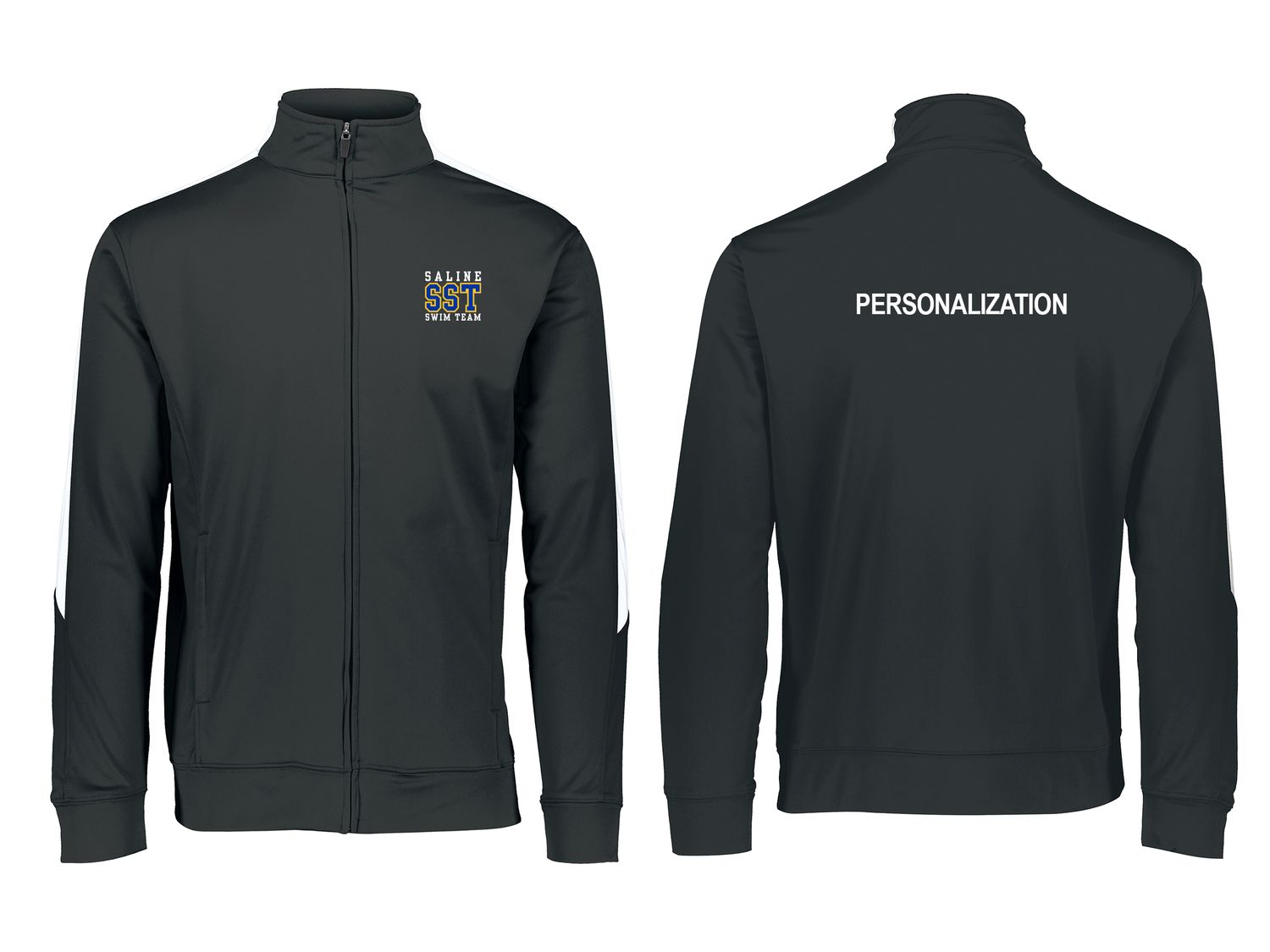 Unisex Medalist Jacket-Black/White