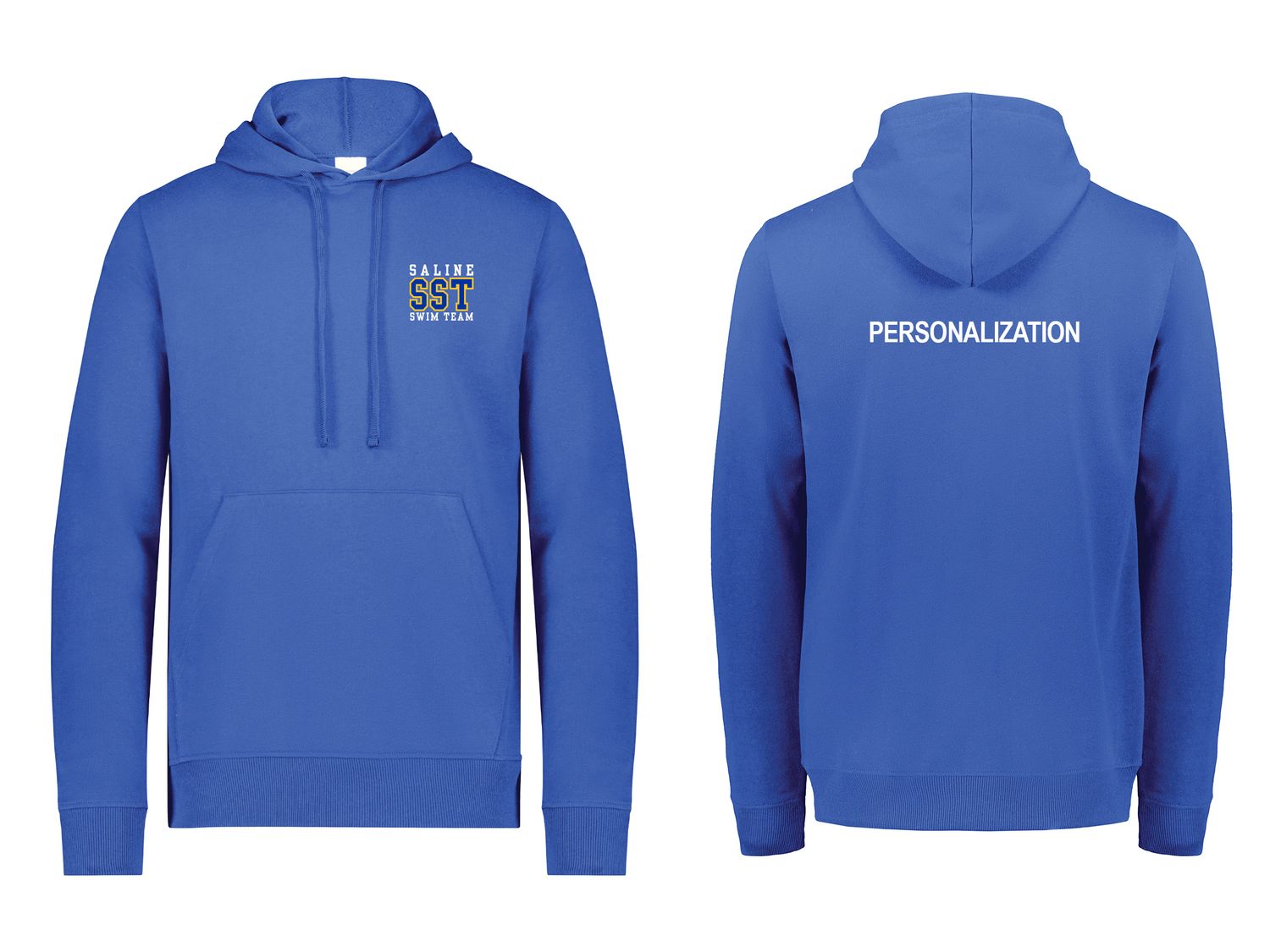 All-Day Core Basics Fleece Hoodie (Embroidered)- Cobalt, Black, White