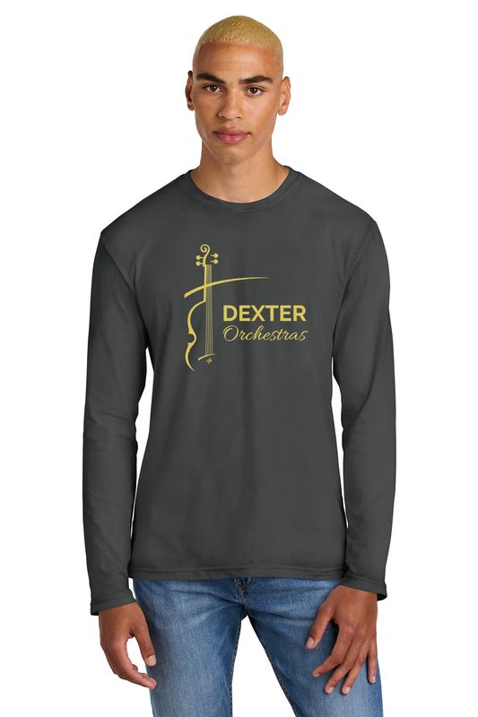 Perfect Weight Cotton Long Sleeve Tee- Grey, Black