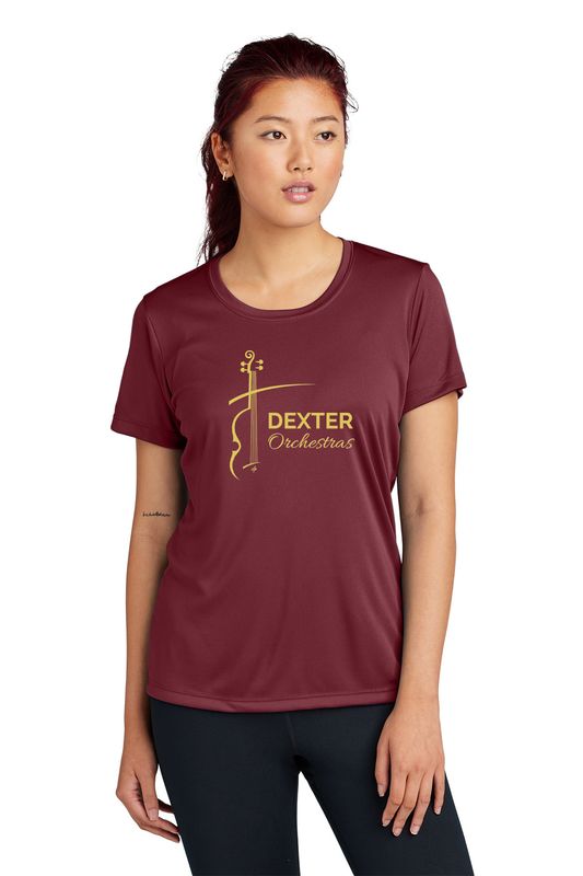 Women's Sport-Tek Performance Short Sleeve Tee-Maroon, Black, Concrete Grey