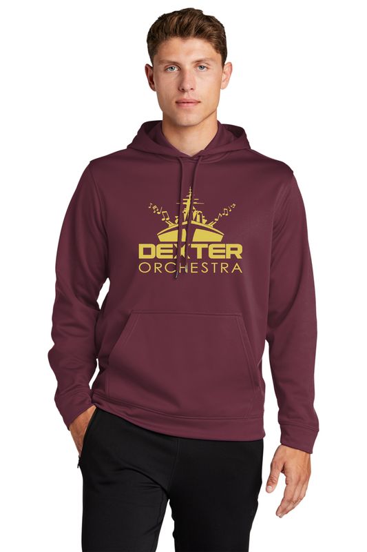 Sport-Tek Performance Fleece Hooded Pullover- Maroon, Smoke Grey, Black