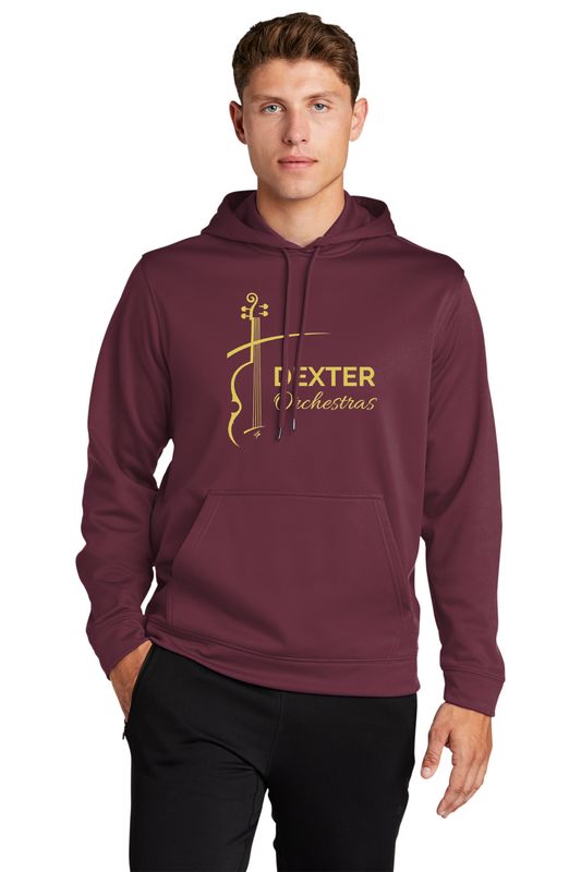 Sport-Tek Performance Fleece Hooded Pullover- Maroon, Smoke Grey, Black