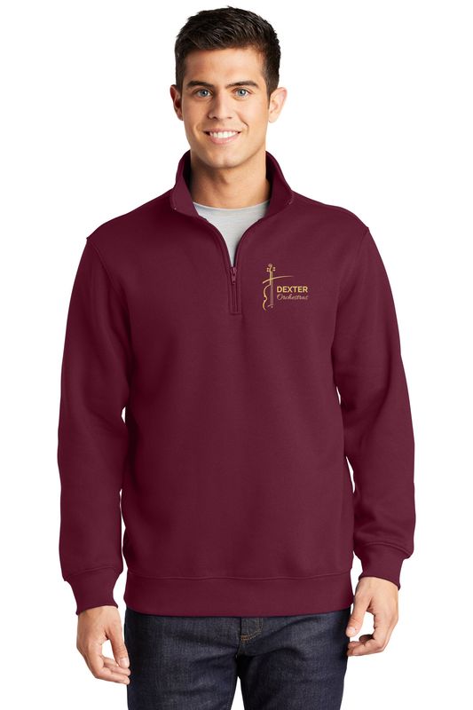 Sport-Tek 1/4-Zip Sweatshirt- Black, Maroon, Vintage Heather