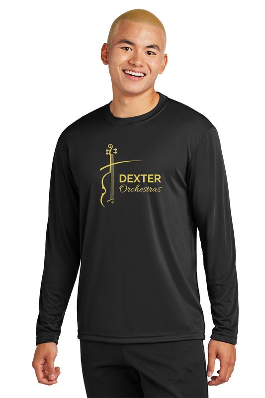 Adult Long Sleeve Performance T-shirt- Black, Maroon, Concrete Grey