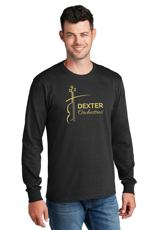 Unisex Long Sleeve Core Cotton Tee -Black, Maroon, Dark Heather Grey