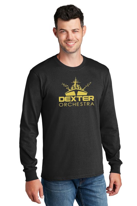 Unisex Long Sleeve Core Cotton Tee -Black, Maroon, Dark Heather Grey