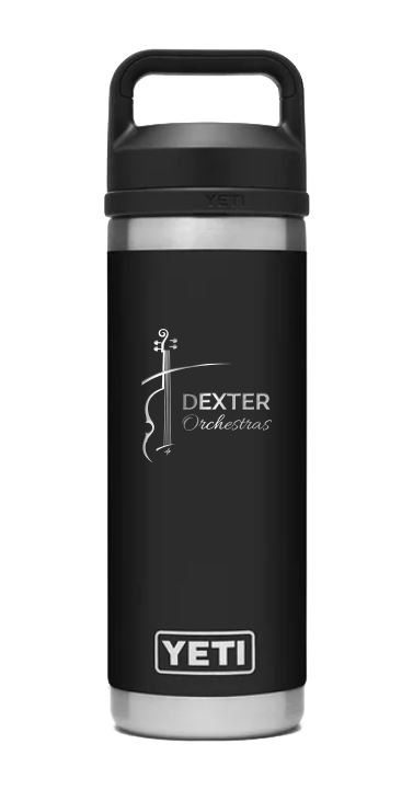 Yeti Rambler Bottle with Chug Cap- Black