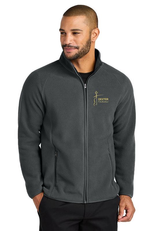 Port Authority Raglan Fleece- Black, Grey Steel