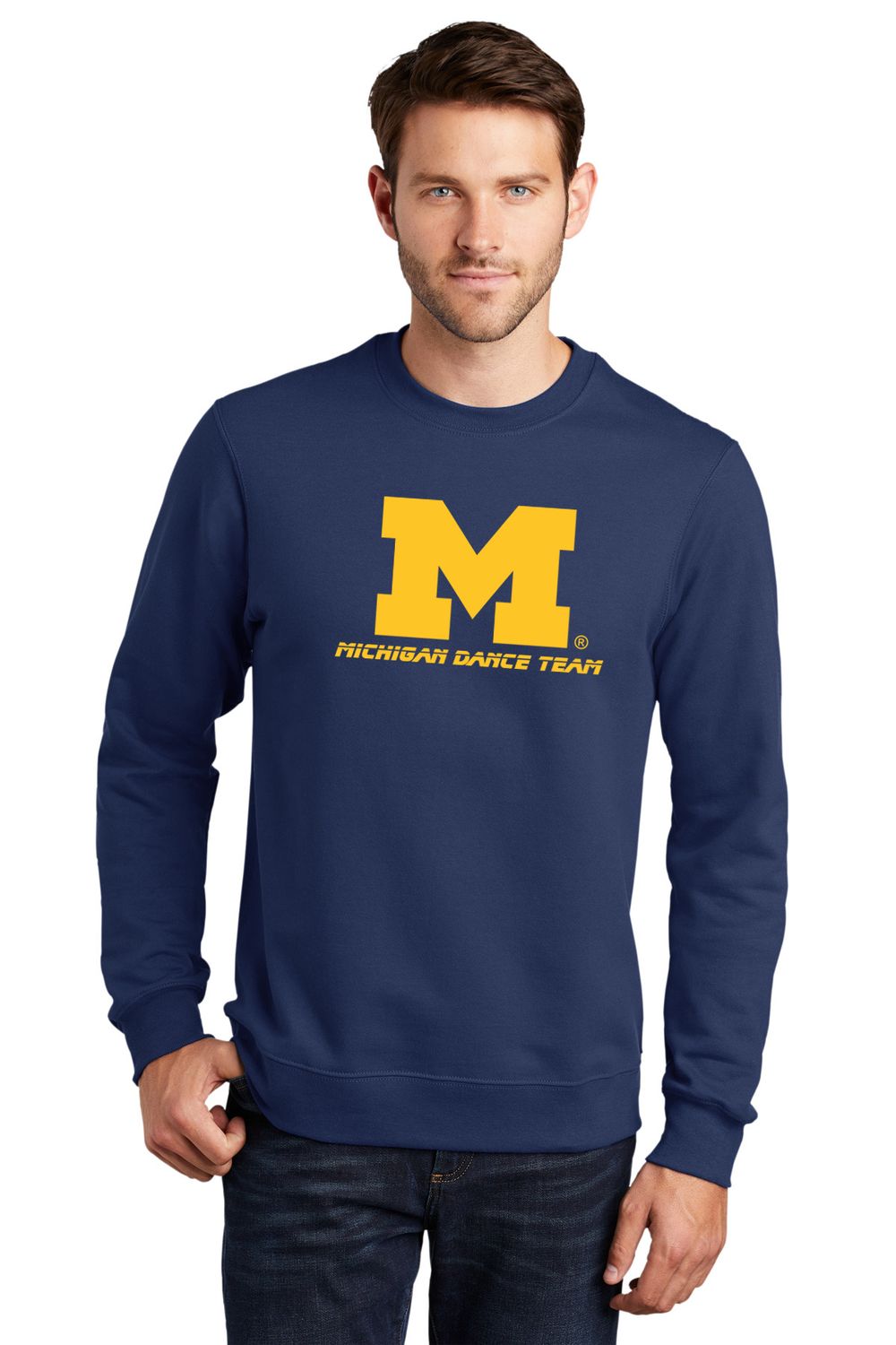 Fan Favorite Fleece Crewneck Sweatshirt- Navy or Athletic Grey