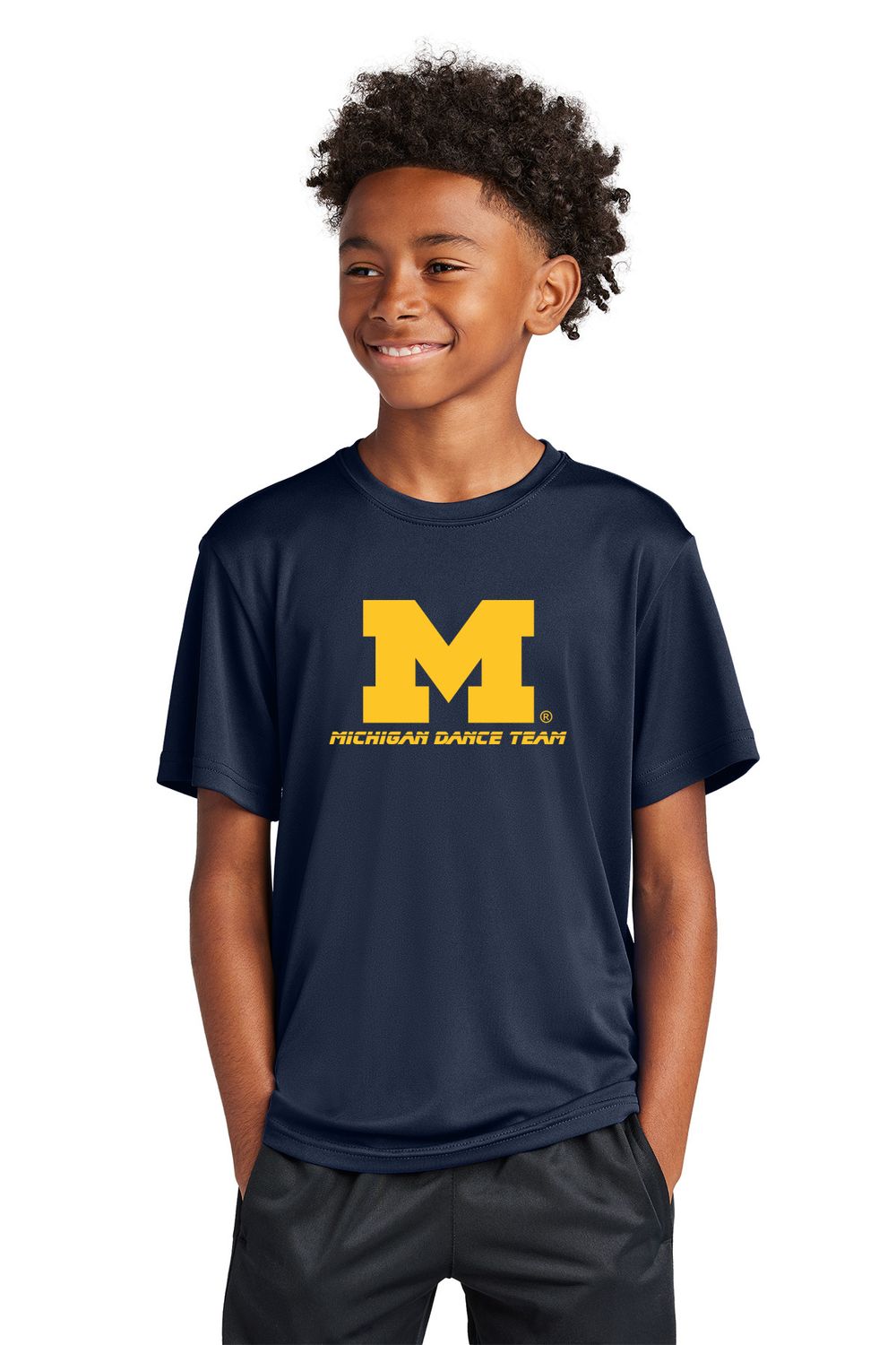 Youth Short-Sleeve Performance Tee - Grey or Navy