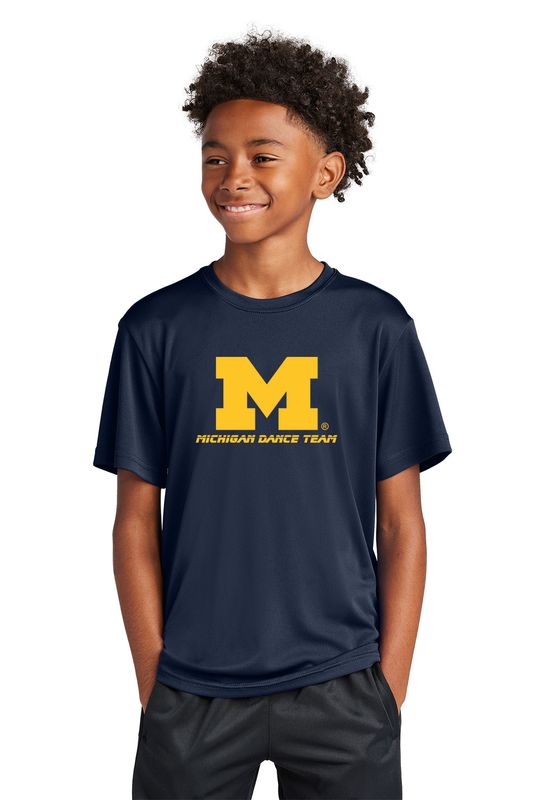 Youth Short-Sleeve Performance Tee - Grey or Navy