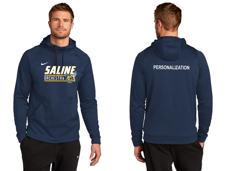 Adult Nike Therma-FIT Pullover Fleece Hoodie- Navy