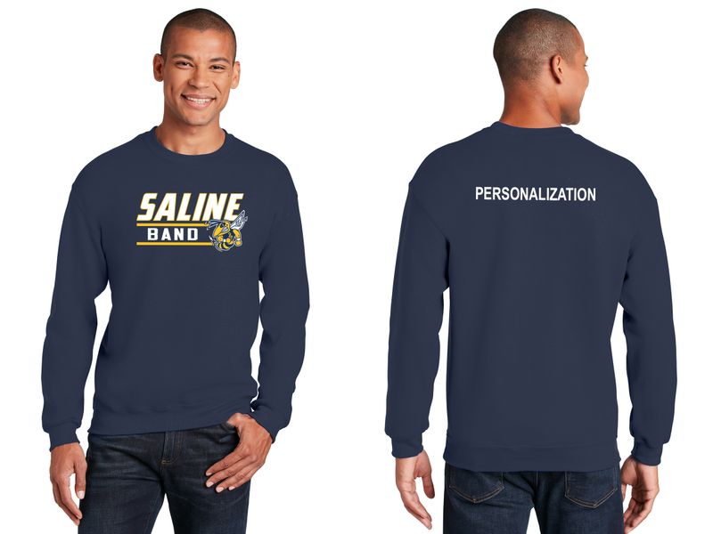 Adult HeavyBlend Crewneck Sweatshirt- Navy, Sport Grey