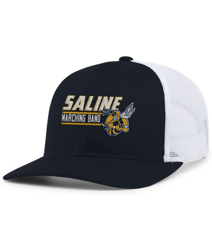Trucker Snapback Cap- Navy, Navy/White