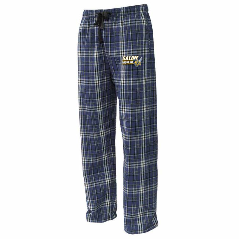 Flannel Pants- Navy and Gold- Unisex and Youth Sizes
