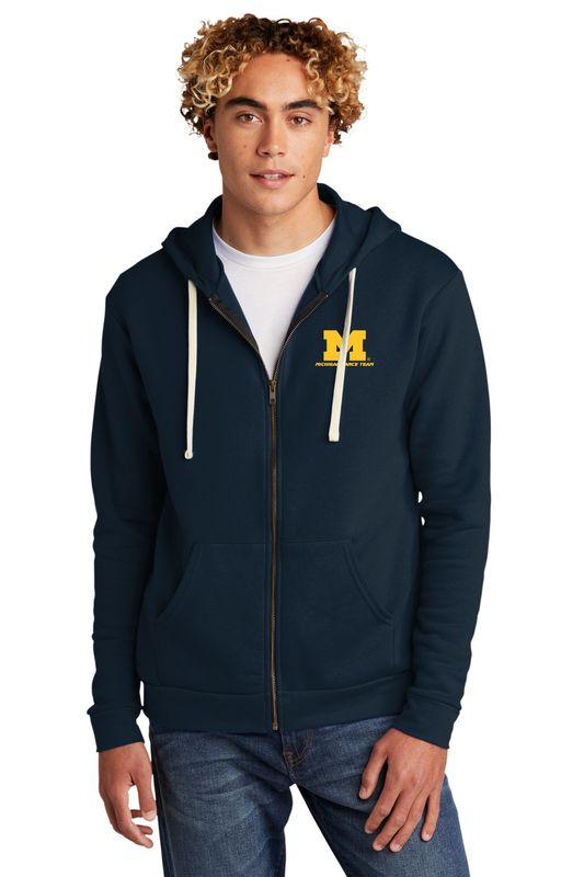 Unisex Santa Cruz Zip Hoodie-Navy