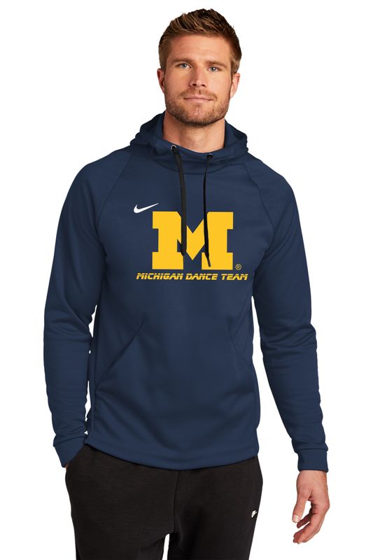 Adult Nike Therma-FIT Pullover Fleece Hoodie- Navy