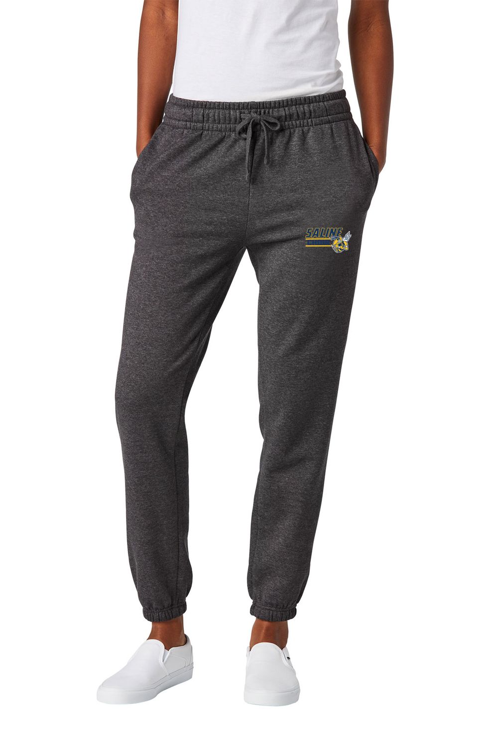 Ladies' Fleece Jogger- Heathered Charcoal