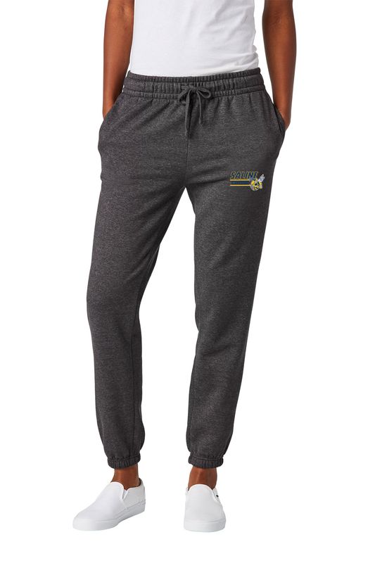 Ladies&#39; Fleece Jogger- Heathered Charcoal