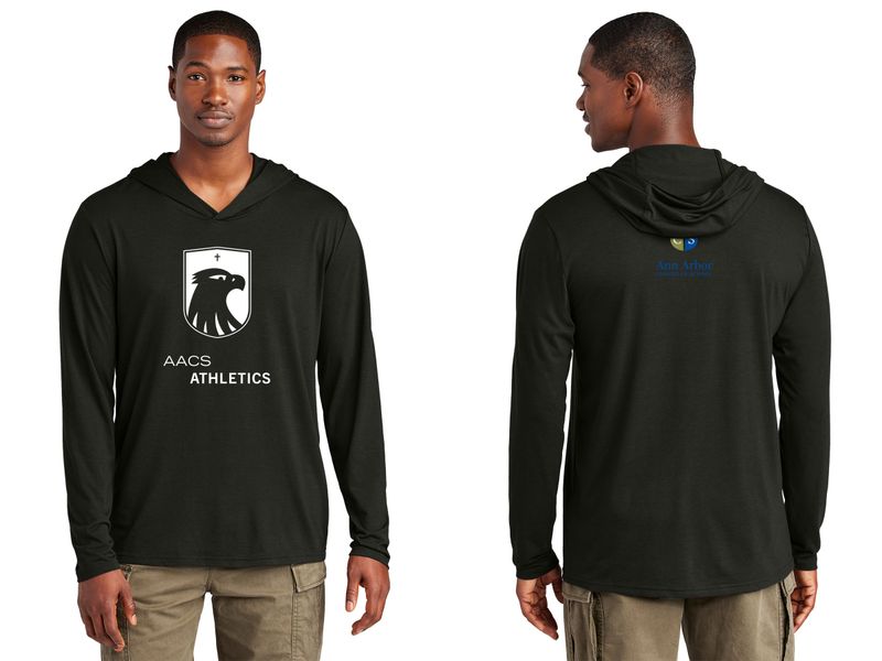 Adult Lightweight Long Sleeve Hoodie - Grey Frost, Black, Royal