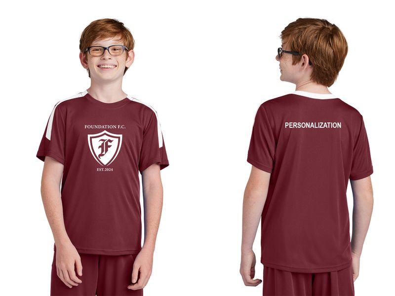 Sport-Tek Youth Competitor United Crew- Maroon