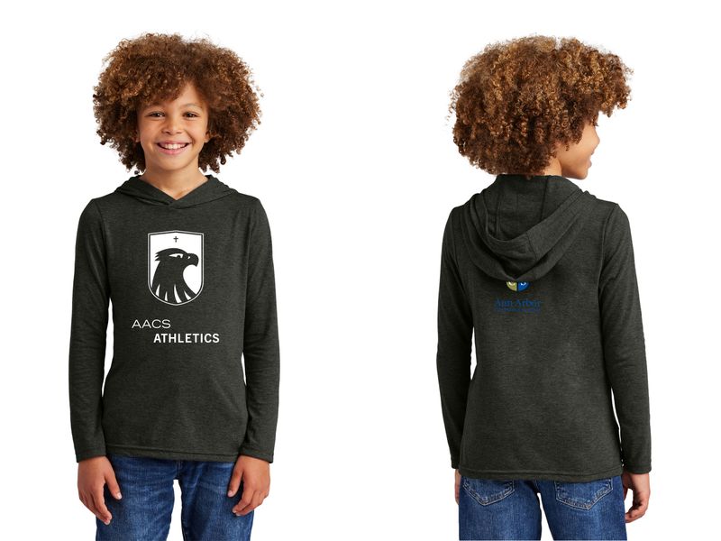 Youth Lightweight Long Sleeve Hoodie - Grey Frost, Black, Royal