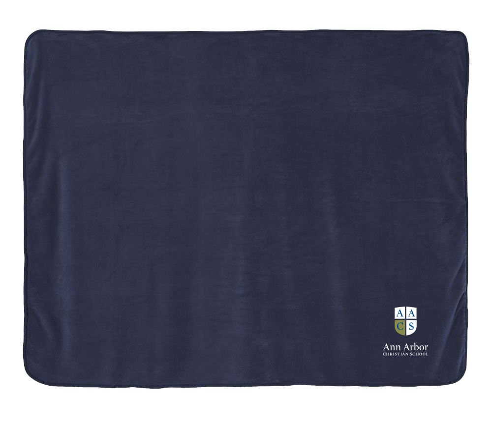 Plush Micro Fleece Blanket-Navy