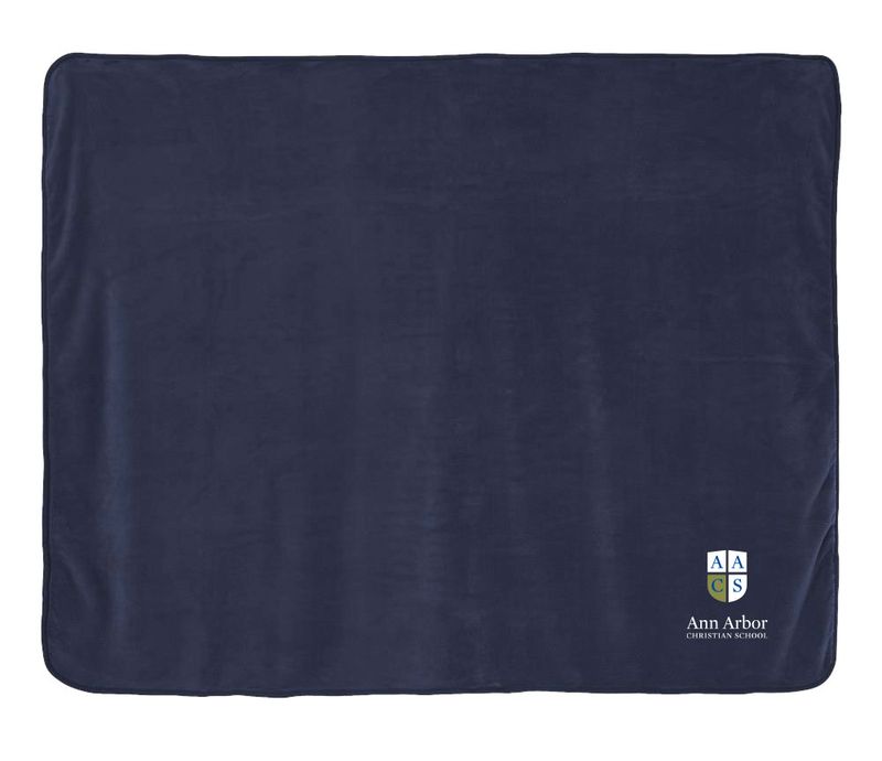 Plush Micro Fleece Blanket-Navy