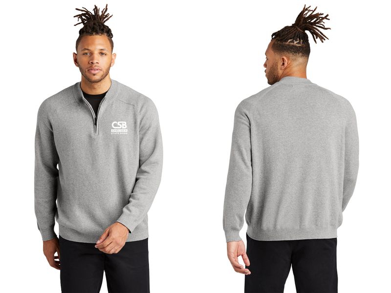 Mercer+Mercer 1/4 Zip Sweater- Black, Grey, Blue
