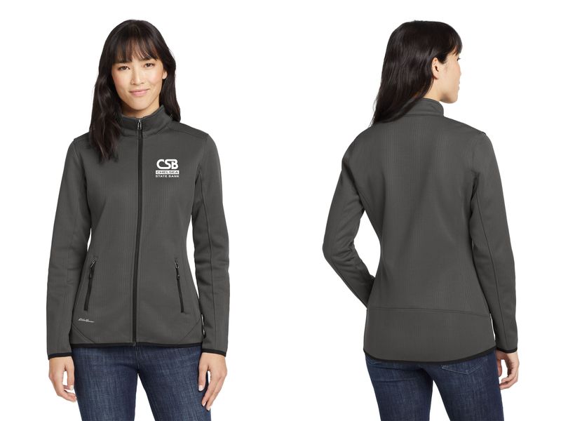 Eddie Bauer Women's Dash Full-Zip Fleece Jacket- Black, Grey, Cobalt Blue