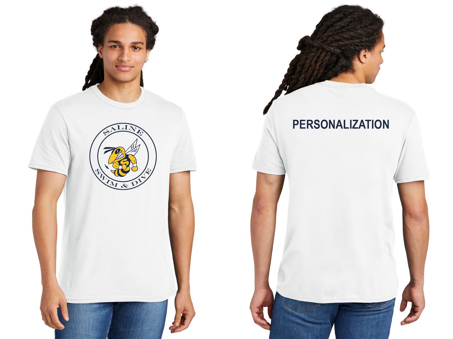 Adult District The Concert Tee- White, Heather Grey