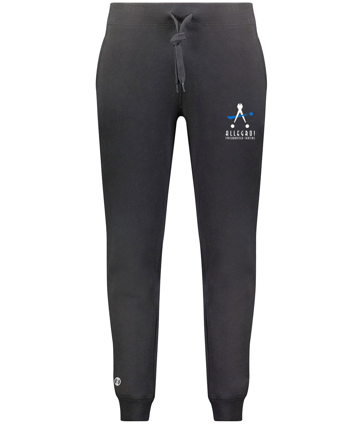 Holloway Ladies' Fleece Joggers: Black, Charcoal Heather
