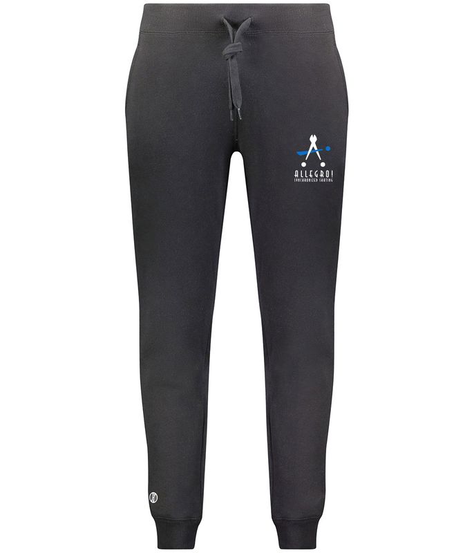 Holloway Ladies' Fleece Joggers: Black, Charcoal Heather